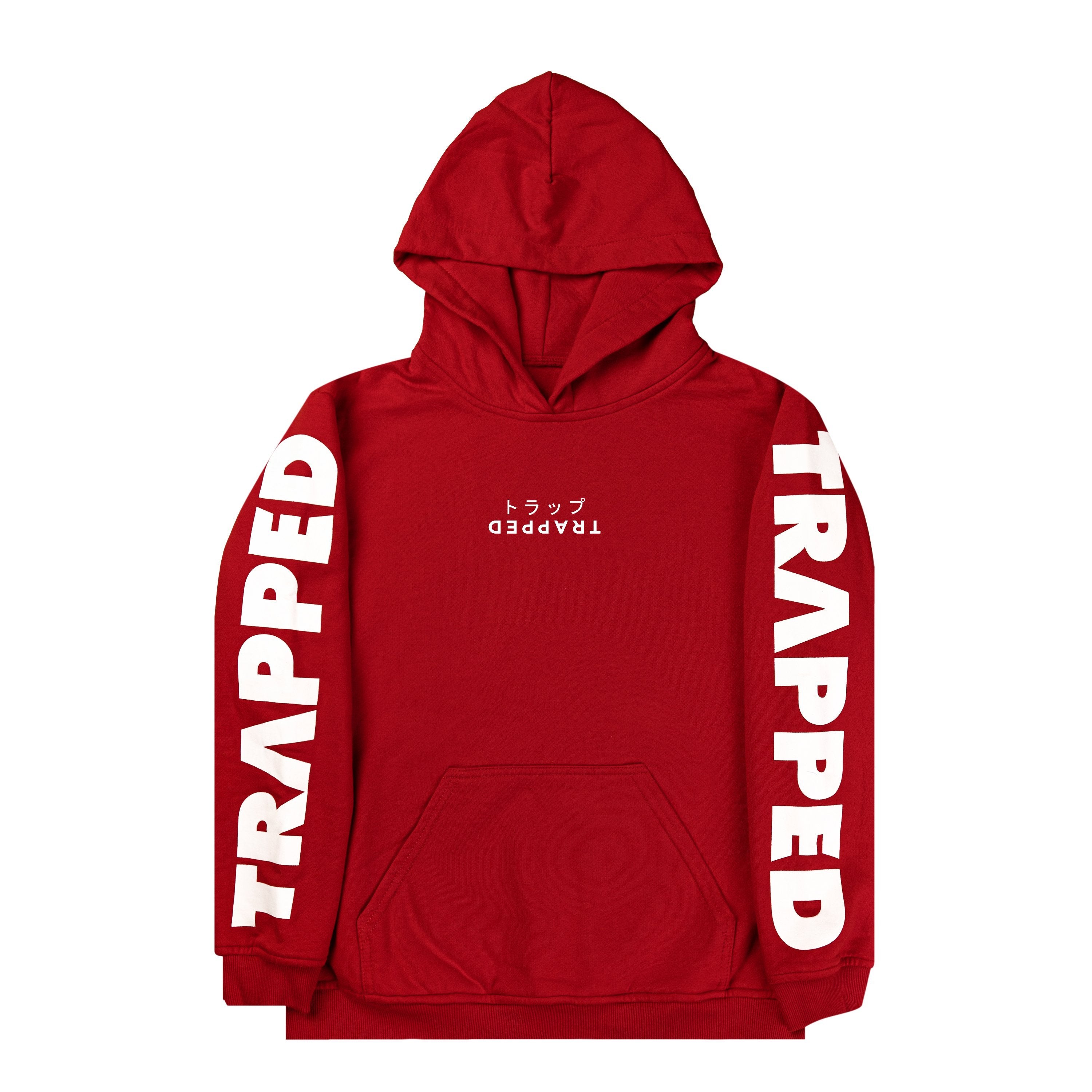 Dark Red Trapped Hoodie